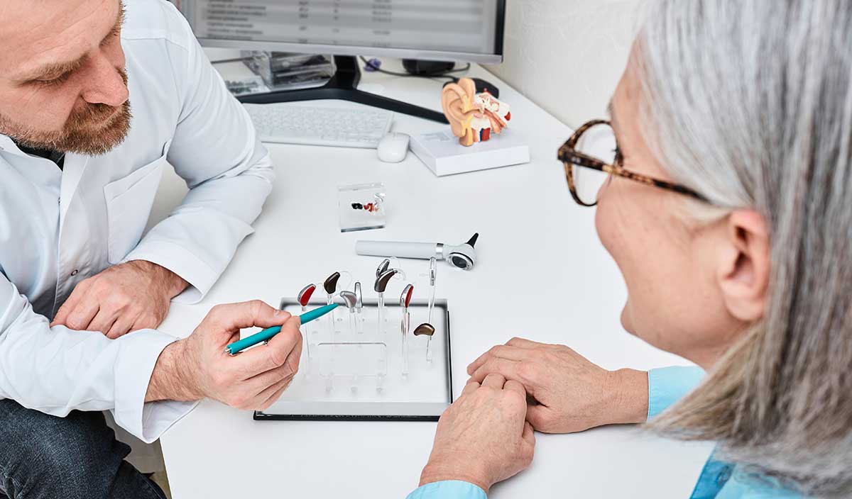 Audiologist photo from Adobe Stock