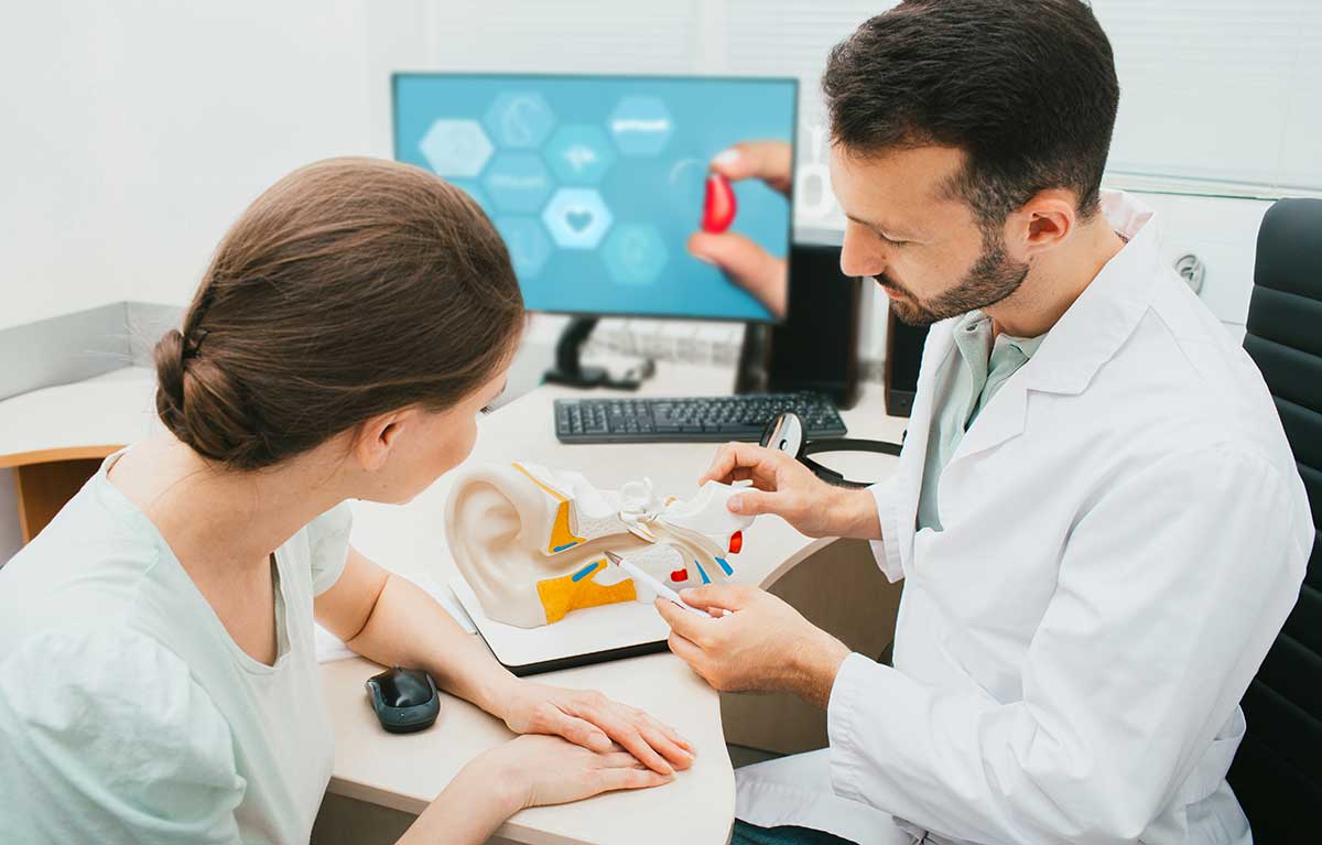 Audiologist photo from Adobe Stock