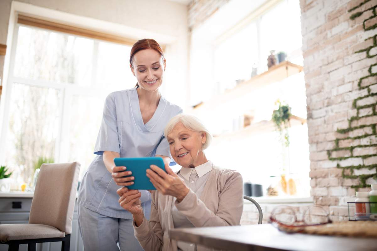 Caregiver photo from Adobe Stock
