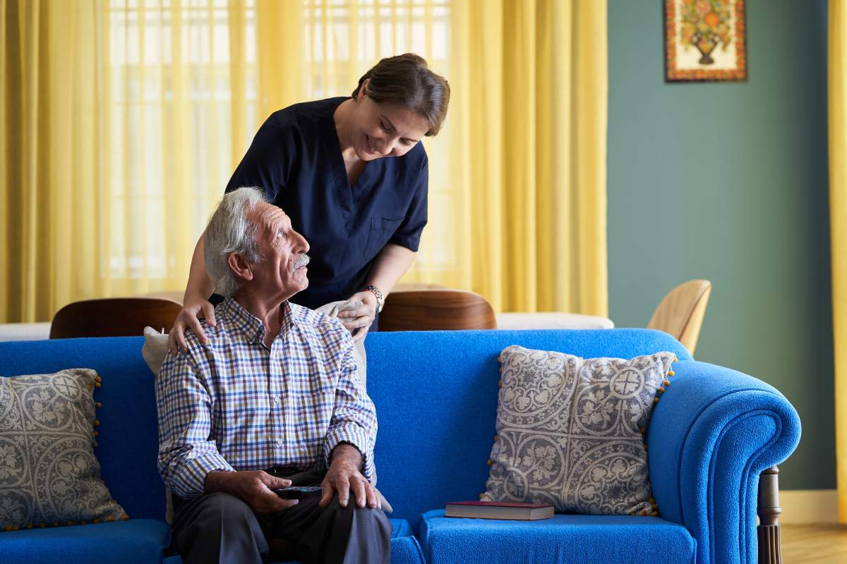 Caregiver photo from Adobe Stock