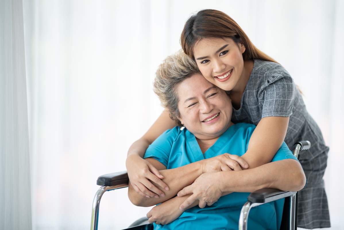 Caregiver photo from Adobe Stock