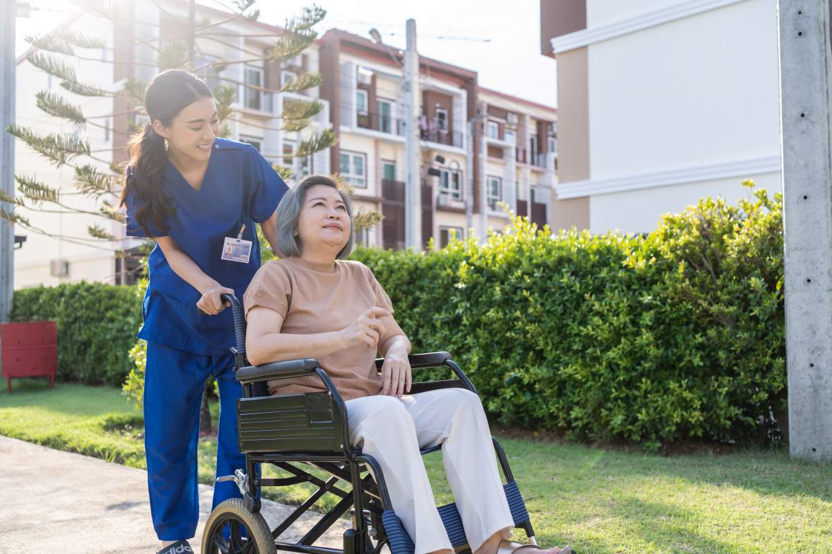 Caregiver photo from Adobe Stock