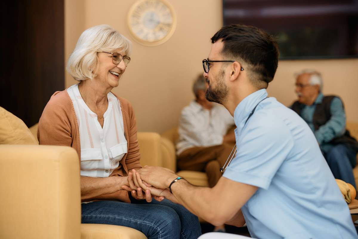 Caregiver photo from Adobe Stock