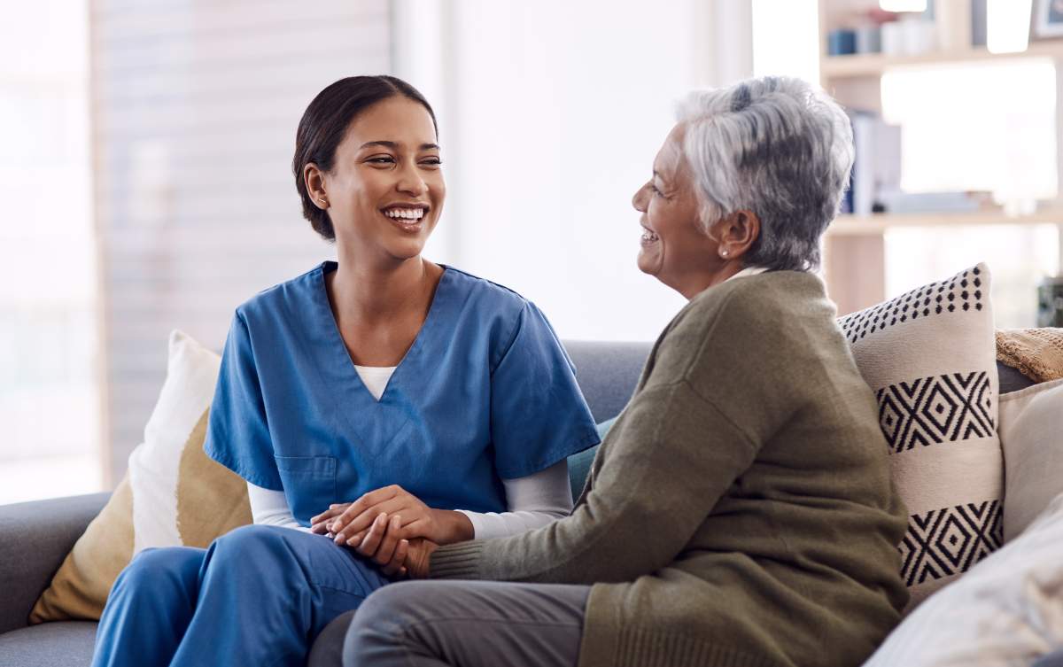 Caregiver photo from Adobe Stock