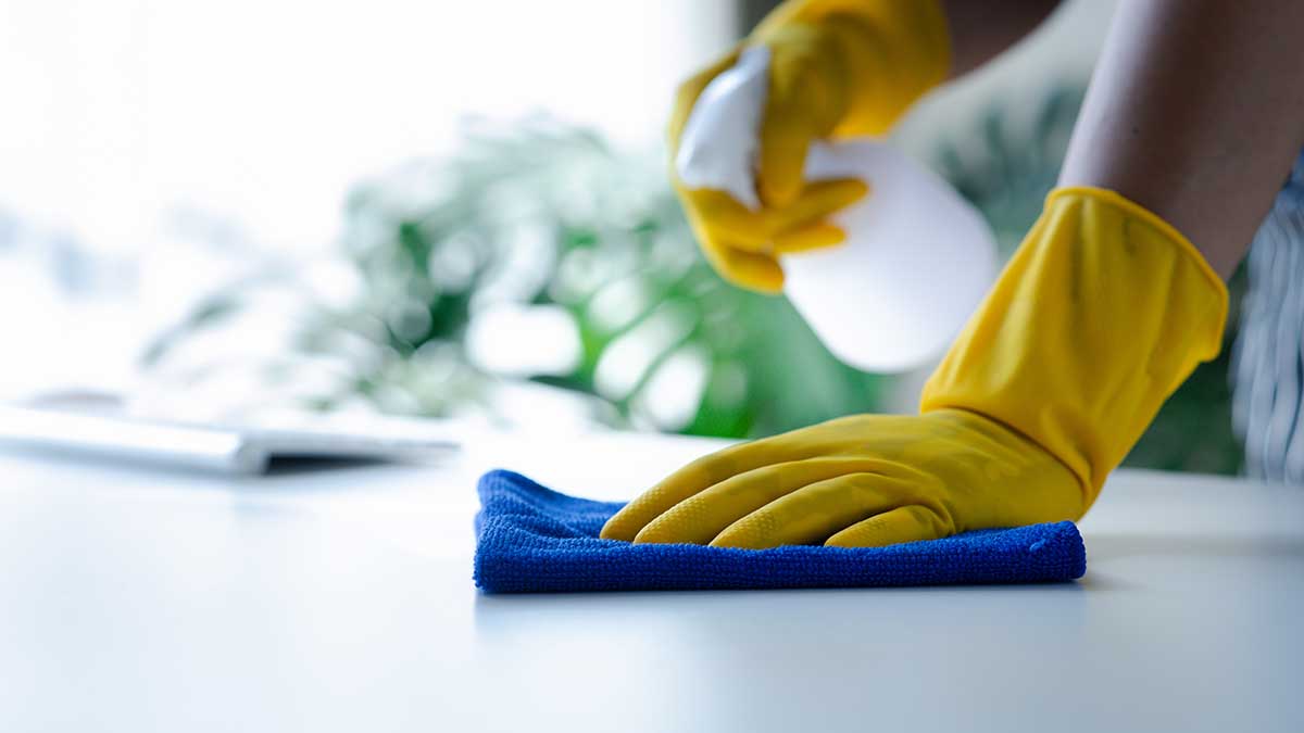 Cleaning photo from Adobe Stock