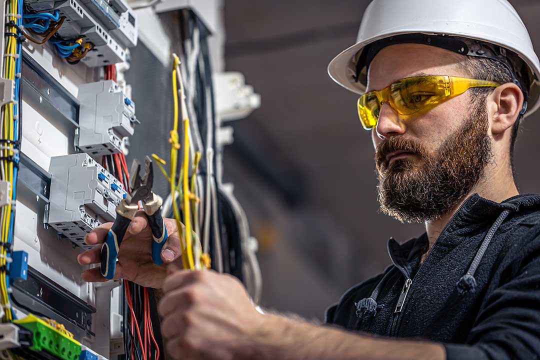 Electricians photo from Adobe Stock