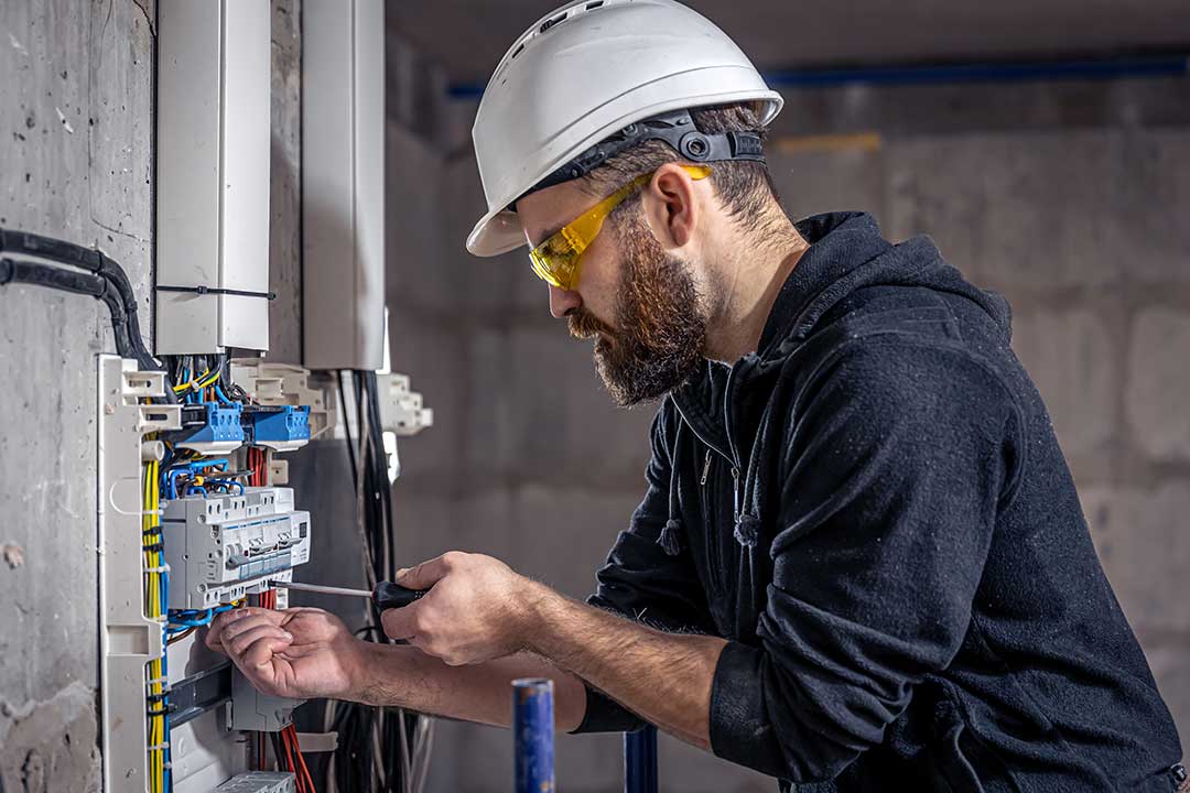Electricians photo from Adobe Stock