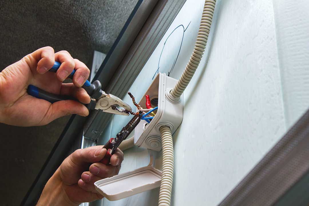 Electricians photo from Adobe Stock