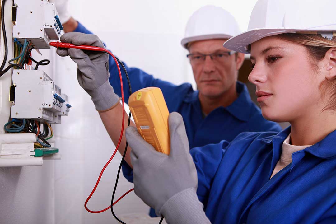 Electricians photo from Adobe Stock