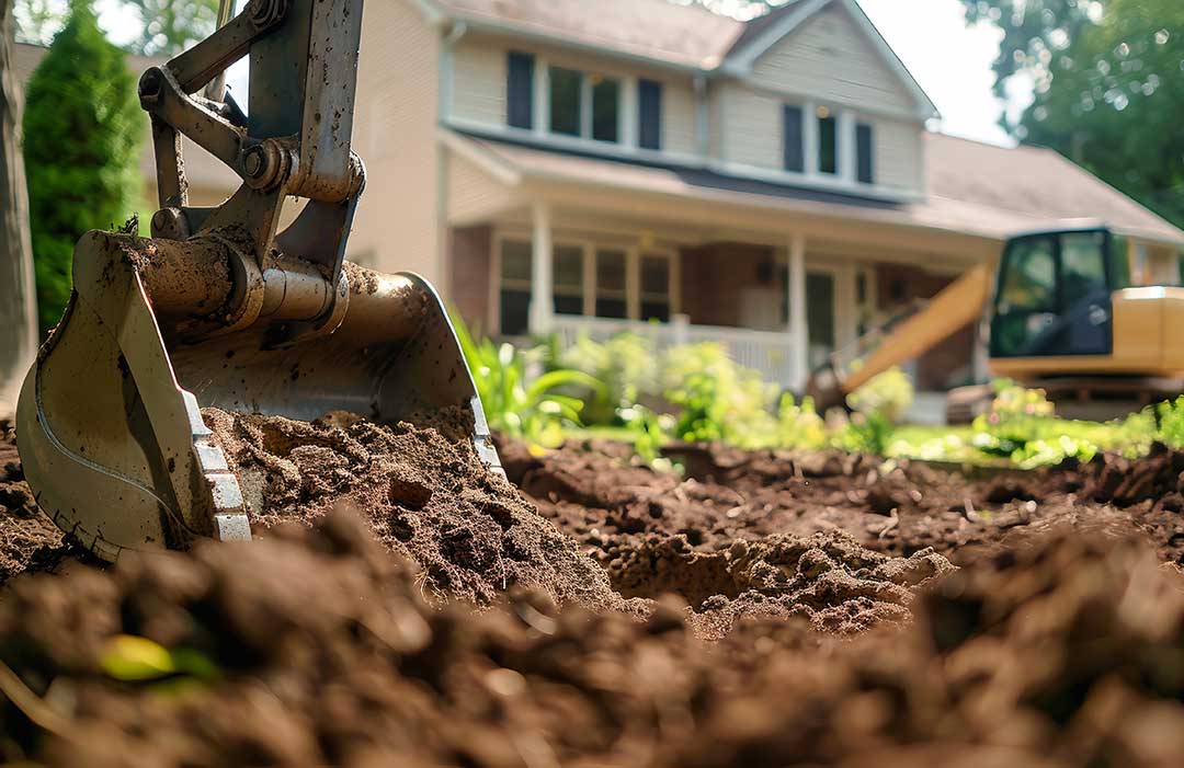 Excavation photo from Adobe Stock