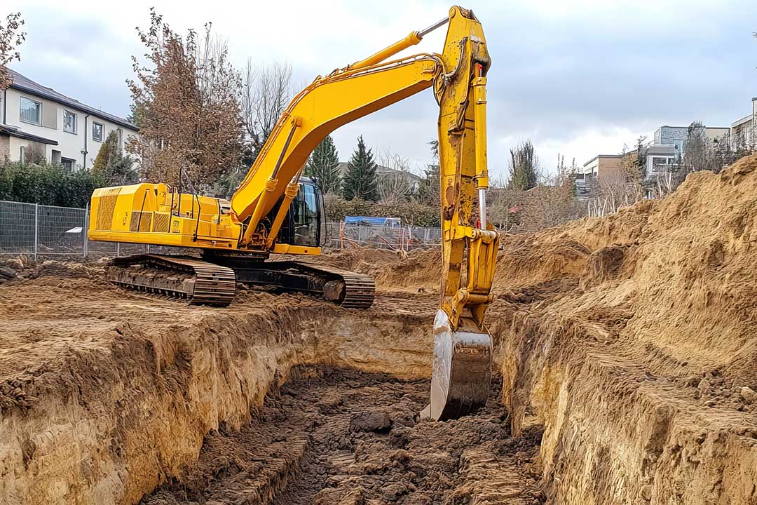 Excavation photo from Adobe Stock