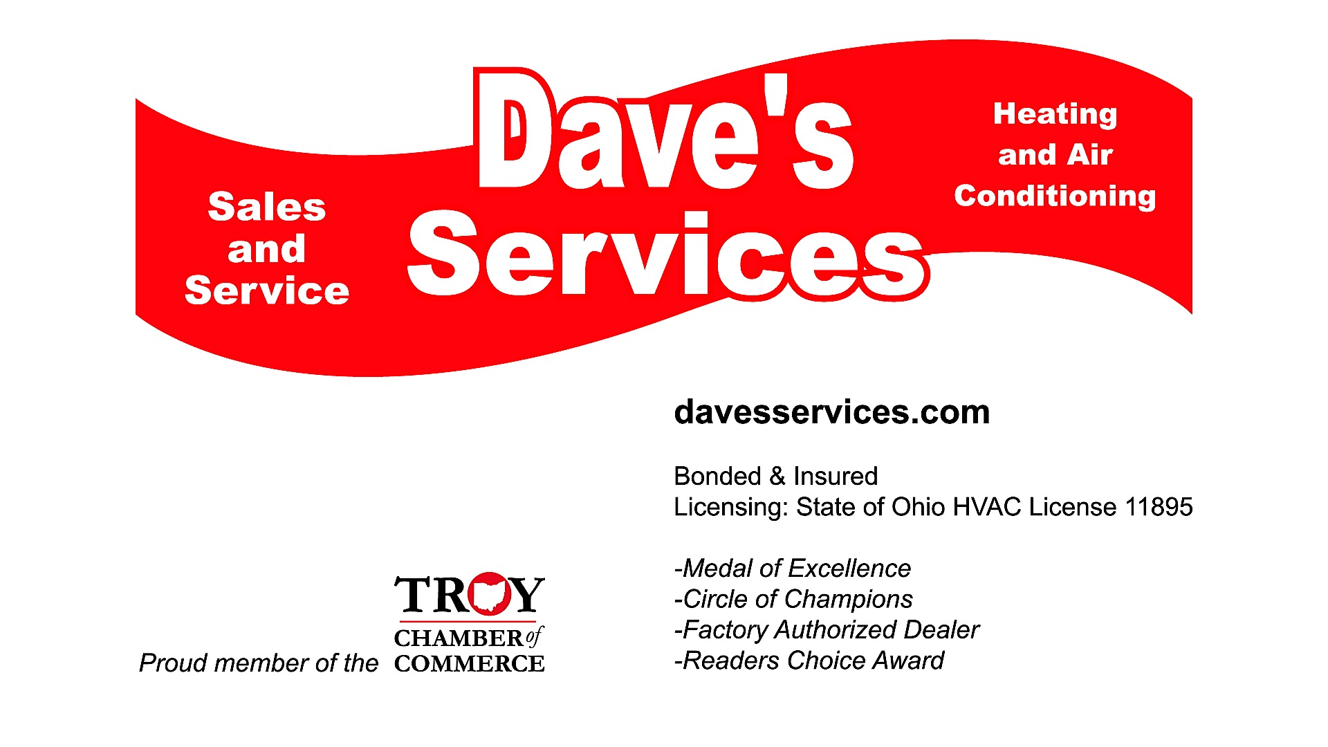 Dave's Services A/C u0026 Heating, Air Conditioner u0026 Furnace Repair u0026 Service |  Troy, OH 45373