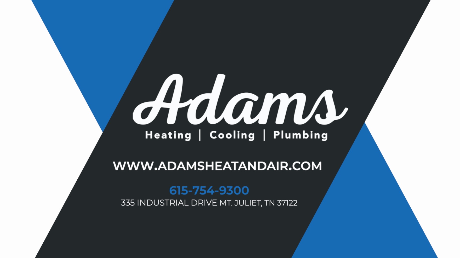 adams heating & cooling co inc